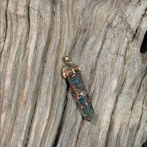 Blue Apatite Orgonite Pendant